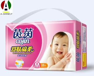 Plastic disposable diaper bag Baby Diaper Packaging      