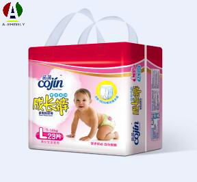 Plastic disposable diaper bag Baby Diaper Packaging