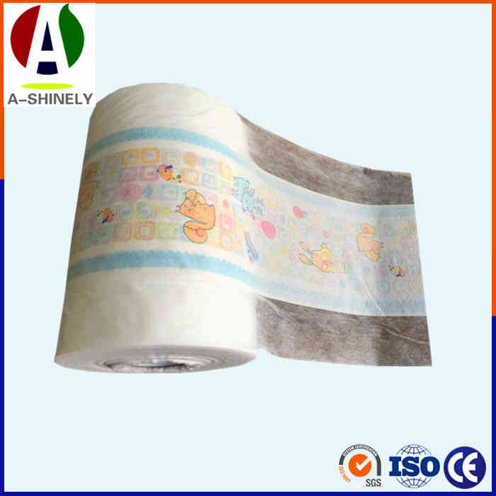 Good Tensile Strength And Elongation PE Lamination Film For Making Disposable Adult Baby Diapers Materials